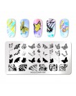 NICOLE pamiętnik tłoczniki do paznokci koronki kwiat wzór zwierząt Nail Art Stamp szablon tłoczenia obraz płyty szablon do pazno