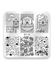 Biutee 6*6 cm plac tłoczniki do paznokci koronki kwiat wzór zwierząt Nail Art Stamp szablon tłoczenia obraz płyty szablony