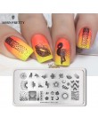 Urodzony dość paznokci tłoczenia płyty prostokąt piękno wielu stylów Nail Art Stamp obraz szablon szablony artysta Manicure