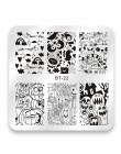 Biutee 6*6 cm plac tłoczniki do paznokci koronki kwiat wzór zwierząt Nail Art Stamp szablon tłoczenia obraz płyty szablony