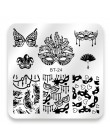 Biutee 6*6 cm plac tłoczniki do paznokci koronki kwiat wzór zwierząt Nail Art Stamp szablon tłoczenia obraz płyty szablony