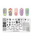 NICOLE pamiętnik tłoczniki do paznokci koronki kwiat wzór zwierząt Nail Art Stamp szablon tłoczenia obraz płyty szablon do pazno