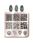 Urodził się dość plac szablon tłoczenia paznokci kot tygrys Leopard oko Manicure Nail Art obraz płyty Nail Art drukuj wzornik BP