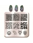 Urodził się dość plac szablon tłoczenia paznokci kot tygrys Leopard oko Manicure Nail Art obraz płyty Nail Art drukuj wzornik BP