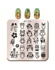 Urodził się dość plac szablon tłoczenia paznokci kot tygrys Leopard oko Manicure Nail Art obraz płyty Nail Art drukuj wzornik BP