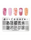 NICOLE pamiętnik tłoczniki do paznokci koronki kwiat wzór zwierząt Nail Art Stamp szablon tłoczenia obraz płyty szablon do pazno