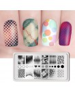 Urodzony dość paznokci tłoczenia płyty prostokąt piękno wielu stylów Nail Art Stamp obraz szablon szablony artysta Manicure