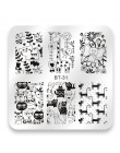 Biutee 6*6 cm plac tłoczniki do paznokci koronki kwiat wzór zwierząt Nail Art Stamp szablon tłoczenia obraz płyty szablony