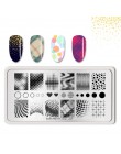 Urodzony dość paznokci tłoczenia płyty prostokąt piękno wielu stylów Nail Art Stamp obraz szablon szablony artysta Manicure