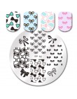 Urodził się dość plac szablon tłoczenia paznokci kot tygrys Leopard oko Manicure Nail Art obraz płyty Nail Art drukuj wzornik BP