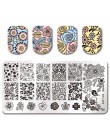 Urodzony dość płytki do tłoczenia paznokci kwiat geometria natura lakier do paznokci z serii szablon pieczęć obraz Manicure znac