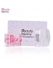 BeautyBigBang 1 zestaw prostokąt galaretki silikonowe paznokci Stamper przezroczysty uchwyt Manicure Stamp szablon narzędzia mat