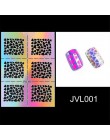 Mtssii 1 arkusze DIY Manicure nieregularne siatki wzornik wielokrotnego użytku Nail Art winyle Hollow naklejki szablon tłoczenia