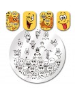 Urodził się dość plac szablon tłoczenia paznokci kot tygrys Leopard oko Manicure Nail Art obraz płyty Nail Art drukuj wzornik BP