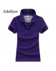 Kobiety bawełna camisa koszulka polo z krótkim rękawem moda zwykły koszule top polo femme na co dzień koszulka polo 180g bawełni