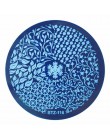1 sztuk okrągłe szablony do tłoczenia paznokci płyty Dream Catcher kwiaty koronkowe obraz polski Transfer narzędzia DIY do zdobi