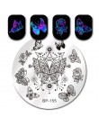 Urodził się dość plac szablon tłoczenia paznokci kot tygrys Leopard oko Manicure Nail Art obraz płyty Nail Art drukuj wzornik BP