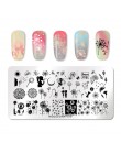 NICOLE pamiętnik do paznokci ze stali nierdzewnej tłoczenia płyty kwiaty Nail Art DIY projekt paznokci obraz płyty wzornik akces