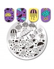 Urodził się dość plac szablon tłoczenia paznokci kot tygrys Leopard oko Manicure Nail Art obraz płyty Nail Art drukuj wzornik BP