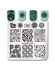 Urodził się dość koronki do paznokci z serii płytka do stemplowania kwiat przędzy kwadratowy szablon Nail Art Stamp Plate