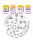 Urodził się dość plac szablon tłoczenia paznokci kot tygrys Leopard oko Manicure Nail Art obraz płyty Nail Art drukuj wzornik BP