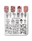 Urodził się dość koronki do paznokci z serii płytka do stemplowania kwiat przędzy kwadratowy szablon Nail Art Stamp Plate