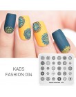 KADS 23 projekt Halloween kwiat paznokci tłoczenia płyty do drukowania paznokci szablon tłoczenia paznokci szablony do Manicure 