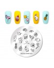 NICOLE pamiętnik do paznokci ze stali nierdzewnej tłoczenia płyty kwiaty Nail Art DIY projekt paznokci obraz płyty wzornik akces