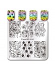 Urodził się dość koronki do paznokci z serii płytka do stemplowania kwiat przędzy kwadratowy szablon Nail Art Stamp Plate