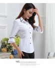 2019 wiosna lato mujer koszulka Polo kobiety kobieta z długim rękawem Lapel biały feminina Casual koszule Lady Polo femme odzież