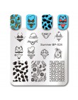 Urodził się dość plac szablon tłoczenia paznokci kot tygrys Leopard oko Manicure Nail Art obraz płyty Nail Art drukuj wzornik BP