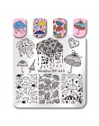 Urodził się dość koronki do paznokci z serii płytka do stemplowania kwiat przędzy kwadratowy szablon Nail Art Stamp Plate