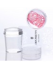 Wyczyść Nail Stamper & urodzony dość skrobak zestaw silikonowy Jelly szef Rose złota uchwyt Stamp Nail Art tłoczenia narzędzia z