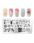 NICOLE pamiętnik do paznokci ze stali nierdzewnej tłoczenia płyty kwiaty Nail Art DIY projekt paznokci obraz płyty wzornik akces