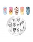 NICOLE pamiętnik do paznokci ze stali nierdzewnej tłoczenia płyty kwiaty Nail Art DIY projekt paznokci obraz płyty wzornik akces