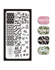 1 sztuka Nail Art Stamp obraz tłoczenia płyty angielski list wzór szablon do Manicure płyty DIY polski wzornik narzędzia do pazn