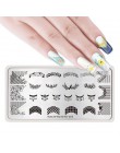 NICOLE pamiętnik do paznokci ze stali nierdzewnej tłoczenia płyty kwiaty Nail Art DIY projekt paznokci obraz płyty wzornik akces