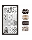 1 sztuka Nail Art Stamp obraz tłoczenia płyty angielski list wzór szablon do Manicure płyty DIY polski wzornik narzędzia do pazn