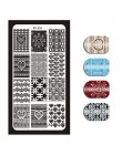 1 sztuka Nail Art Stamp obraz tłoczenia płyty angielski list wzór szablon do Manicure płyty DIY polski wzornik narzędzia do pazn