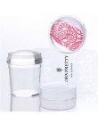 Wyczyść Nail Stamper & urodzony dość skrobak zestaw silikonowy Jelly szef Rose złota uchwyt Stamp Nail Art tłoczenia narzędzia z