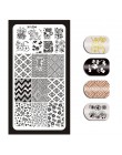 1 sztuka Nail Art Stamp obraz tłoczenia płyty angielski list wzór szablon do Manicure płyty DIY polski wzornik narzędzia do pazn