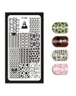 1 sztuka Nail Art Stamp obraz tłoczenia płyty angielski list wzór szablon do Manicure płyty DIY polski wzornik narzędzia do pazn