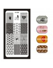 1 sztuka Nail Art Stamp obraz tłoczenia płyty angielski list wzór szablon do Manicure płyty DIY polski wzornik narzędzia do pazn