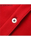 Giordano koszulka Polo damska koszula kobiety kontrast kolor Pique Slim fit Polo kobiety koszula z krótkim rękawem boczne podzia