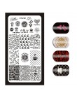 1 sztuka Nail Art Stamp obraz tłoczenia płyty angielski list wzór szablon do Manicure płyty DIY polski wzornik narzędzia do pazn