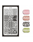 1 sztuka Nail Art Stamp obraz tłoczenia płyty angielski list wzór szablon do Manicure płyty DIY polski wzornik narzędzia do pazn