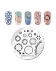 NICOLE pamiętnik walentynki do paznokci płytka do stemplowania prostokąt okrągły Nail Art Stamp obraz szablon DIY do paznokci pł