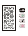 1 sztuka Nail Art Stamp obraz tłoczenia płyty angielski list wzór szablon do Manicure płyty DIY polski wzornik narzędzia do pazn