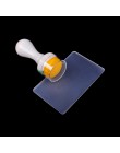 Nowy projekt czysta wyczyść galaretki silikonowe Nail Art Stamper skrobak z kapturem przezroczysty 3 rozmiary stemplowanie pazno