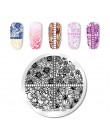 NICOLE pamiętnik Nail Art tłoczenia płyt geometryczne kwiaty wielu wzór Nail Art Stamp szablon szablony do manicure